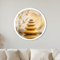 Golden Zen Balance with white frame