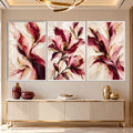 Crimson Blossom with white frame