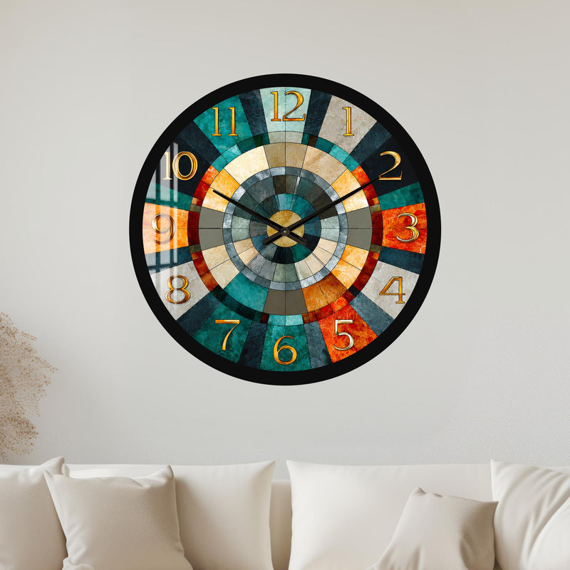 Retro Mosaic Dial with black frame