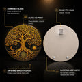 Golden Tree Of Life VI — tempered glass, ultra HD print, ready to hang