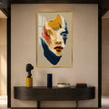 Artronauts Glass Print 12x18 cm | 4.7"x7.1" / Gold Painted Muse Glass Wall Art