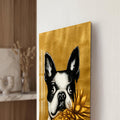 Artronauts Glass Print Golden Pineapple Pup Glass Wall Art