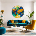 Gilded World Map lifestyle view