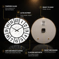 Classic Marble Timepiece — tempered glass, ultra HD print, ready to hang