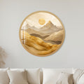 Golden Mountain Horizon with gold frame
