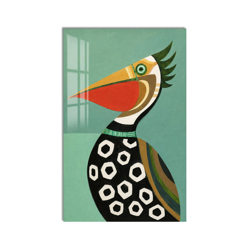 Artronauts Glass Print Modern Pelican Glass Wall Art