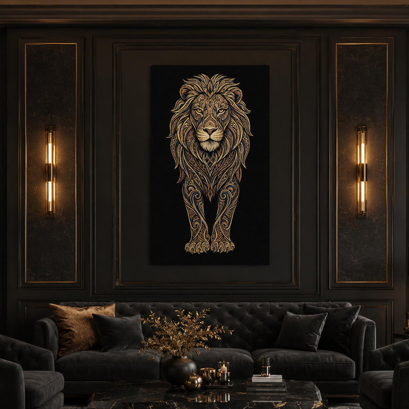 Ornate Golden Lion lifestyle view