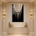 Crystal Cascade with silver frame
