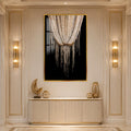 Crystal Cascade with gold frame