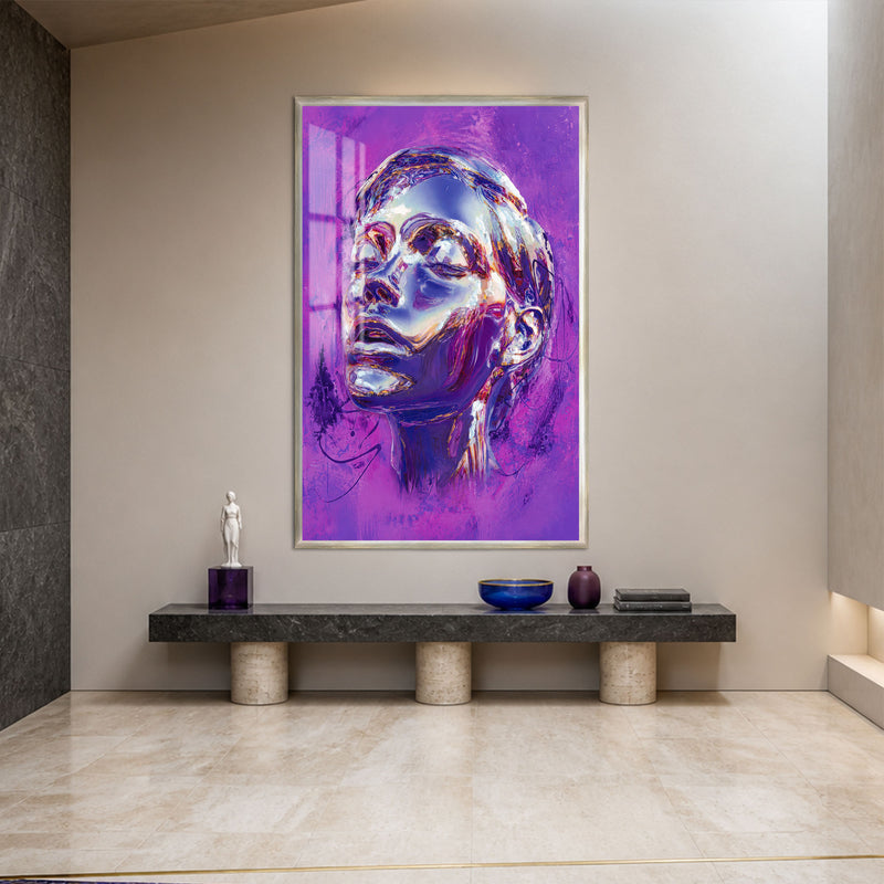 Violet Reverie with silver frame