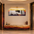 Molten Sunset Horizon with silver frame