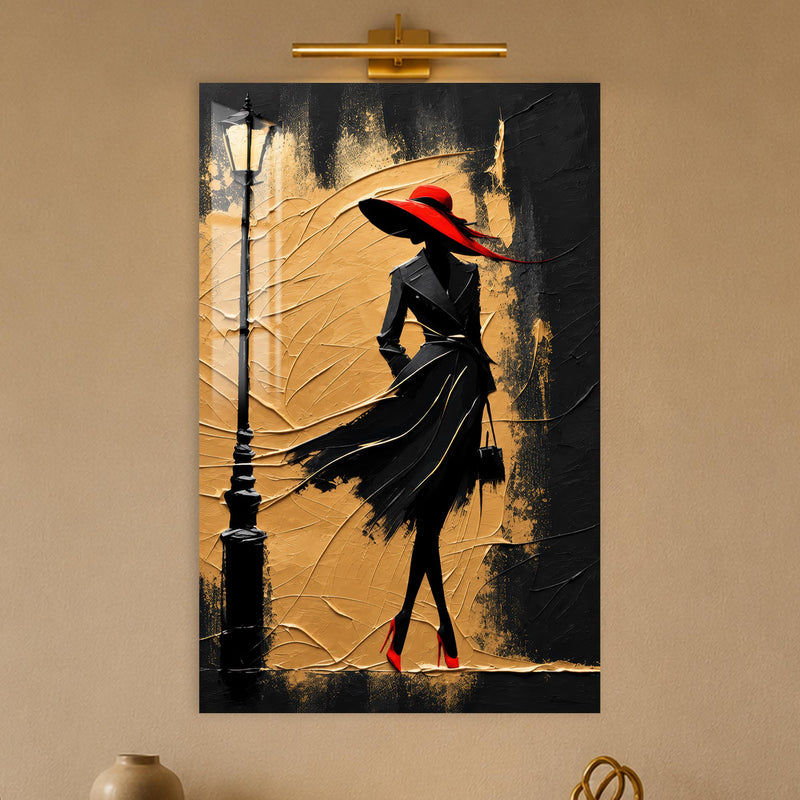 Crimson Hat Elegance lifestyle view