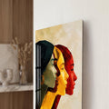 Artronauts Glass Print Three Faces Glass Wall Art