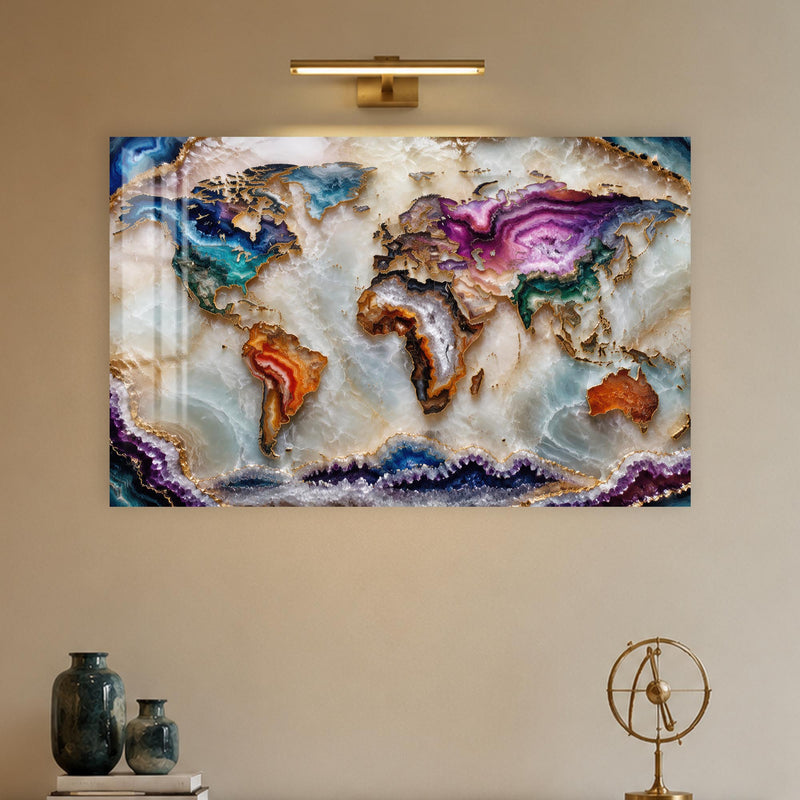 Agate World Map lifestyle view
