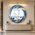 Ocean Wave Portal with gold frame