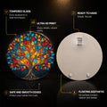 Vibrant Tree Of Life — tempered glass, ultra HD print, ready to hang