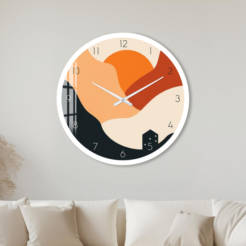 Sunset Hills with white frame