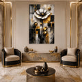 Golden Geometric Flower lifestyle view
