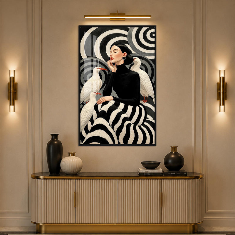 Monochrome Muse with black frame