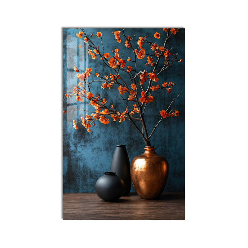 Orange Blossom Vases product shot on white background