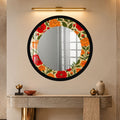 Vintage Poppy Garden with black frame