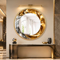 Molten Gold Swirl with gold frame