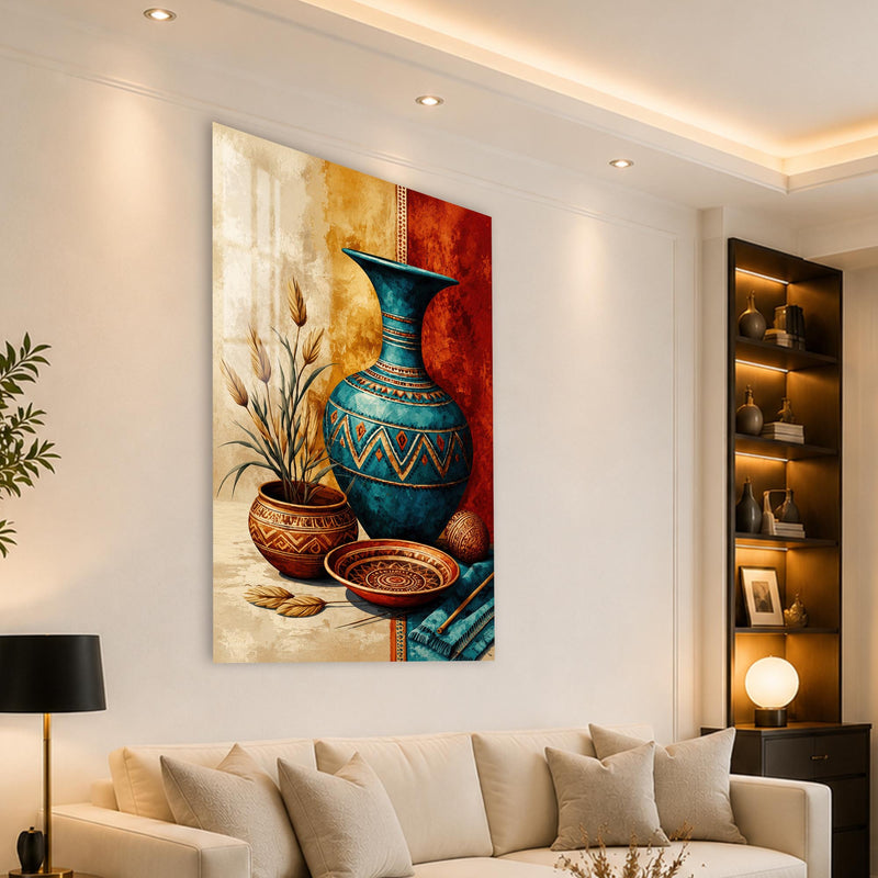 Turquoise Tribal Vessels lifestyle view