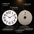 Vintage Oversized Numerals — tempered glass, ultra HD print, ready to hang