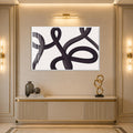 Plum Ribbon Loops with white frame