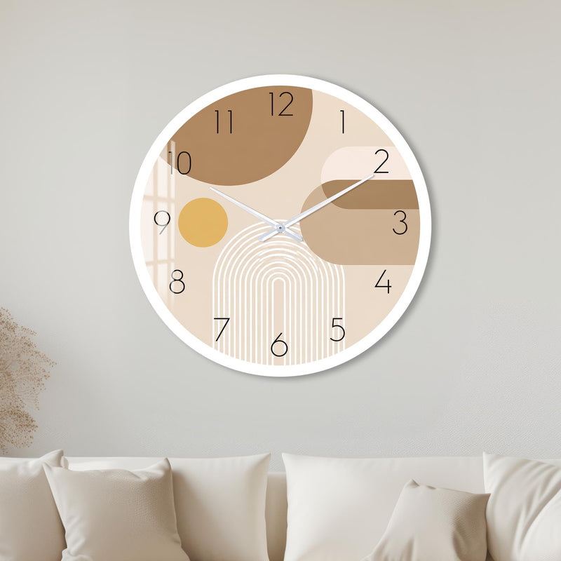Neutral Retro Shapes with white frame