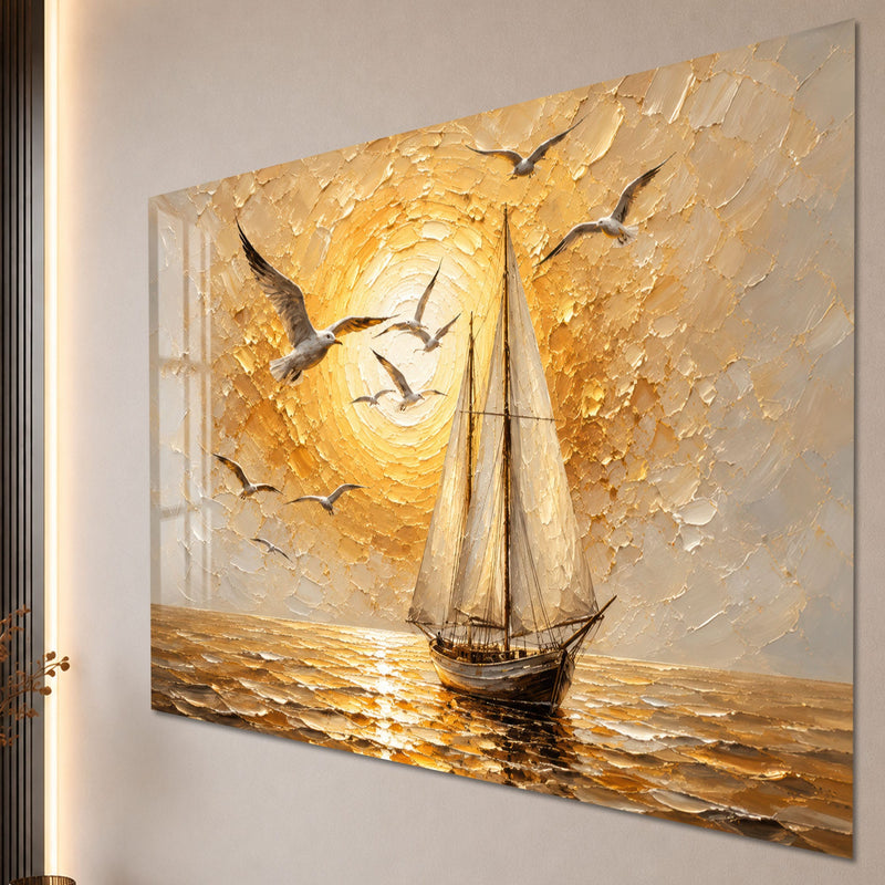 Golden Sunset Voyage close-up angled detail