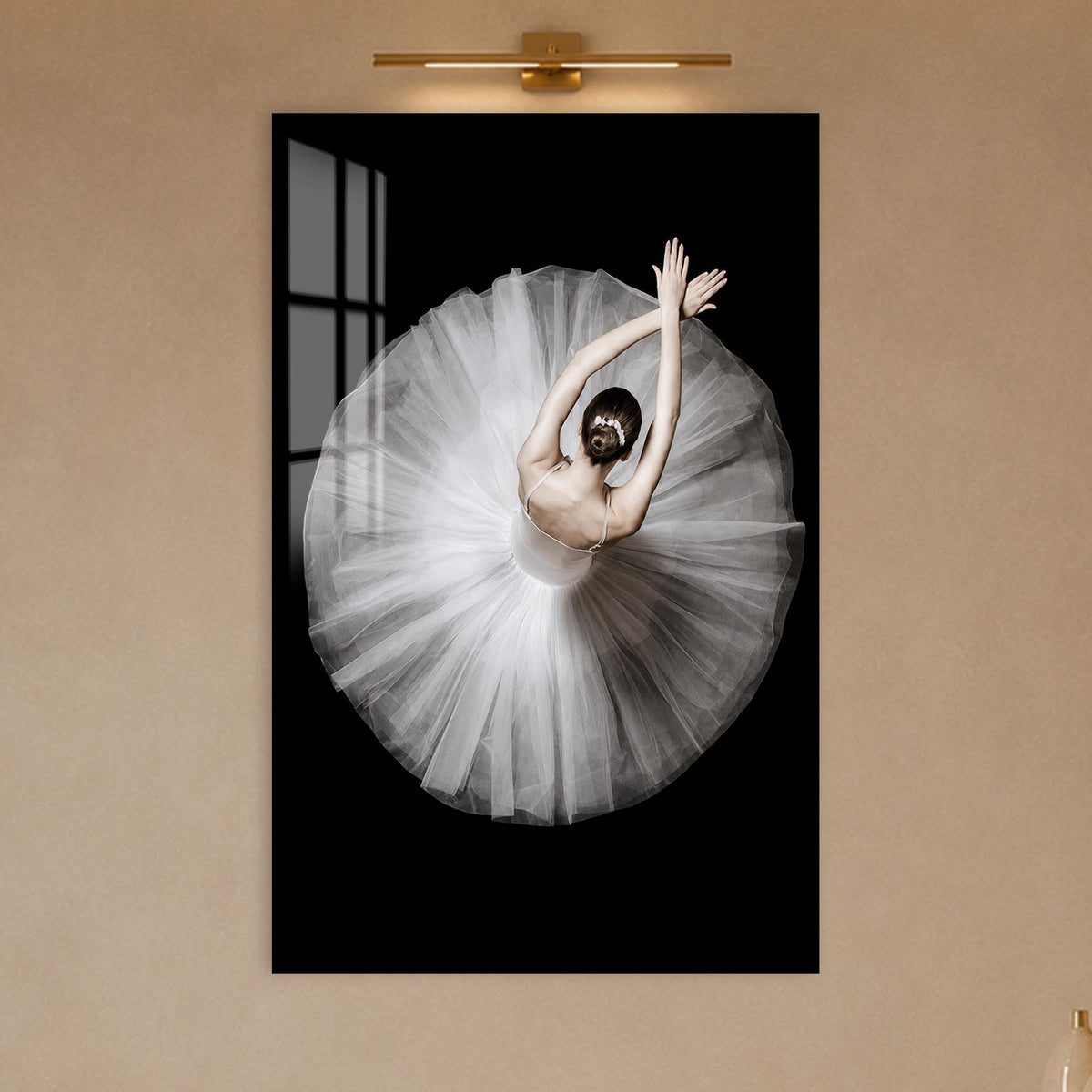 White Tutu From Above in a modern room