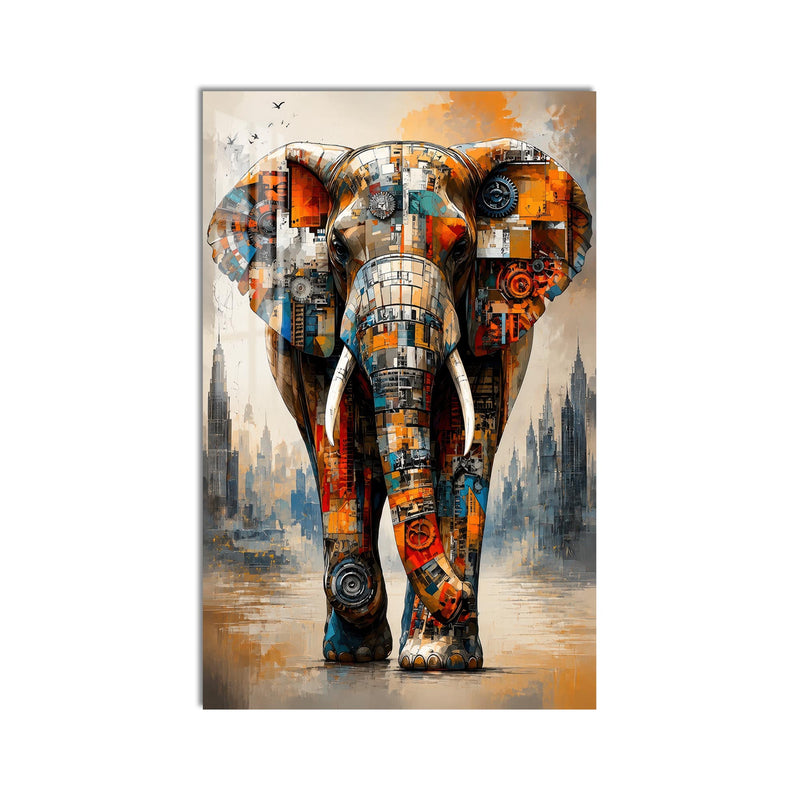 Mechanical City Elephant product shot on white background