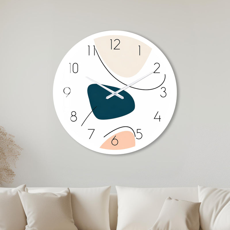 Modern Pebble Shapes with white frame