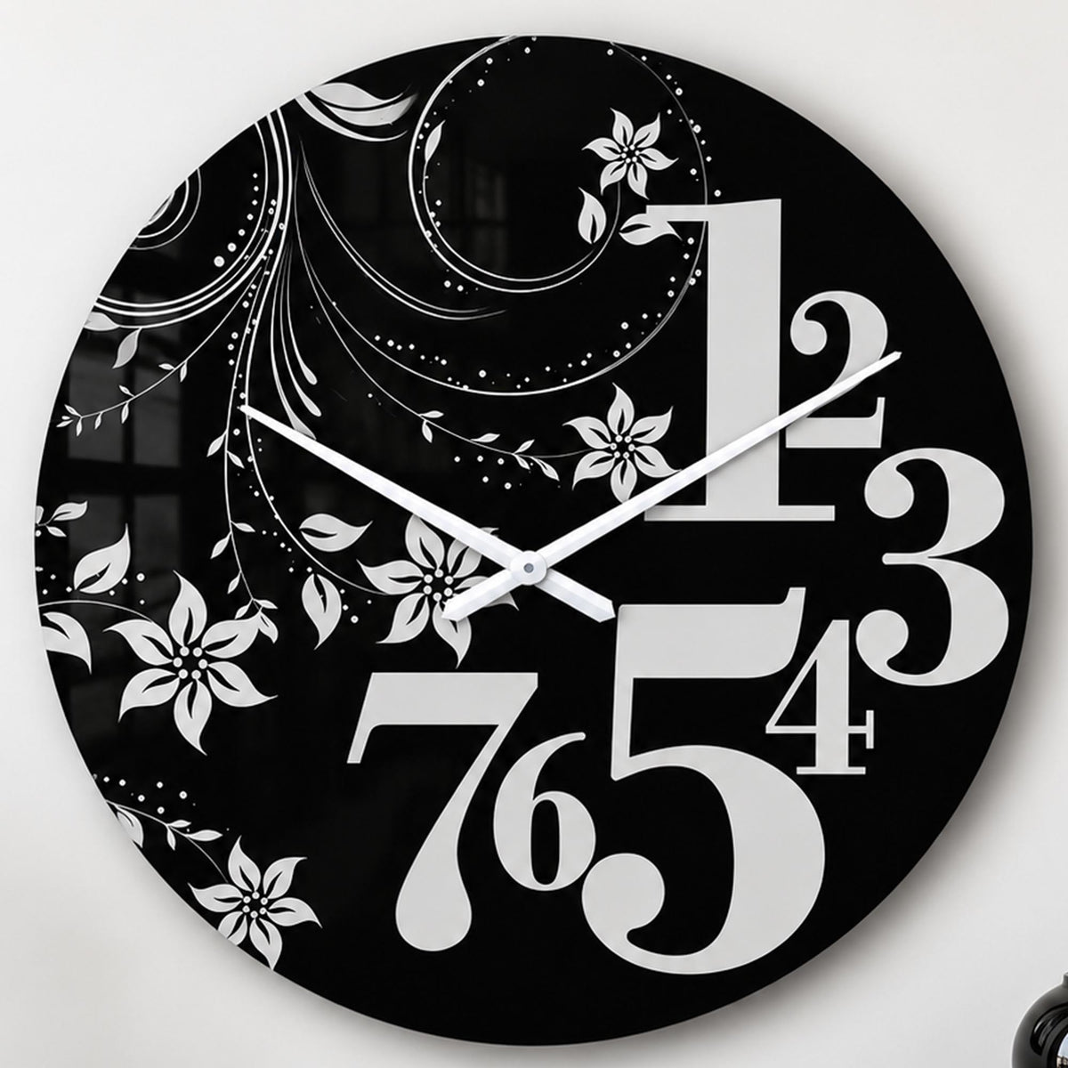 Silver Floral Numerals lifestyle view