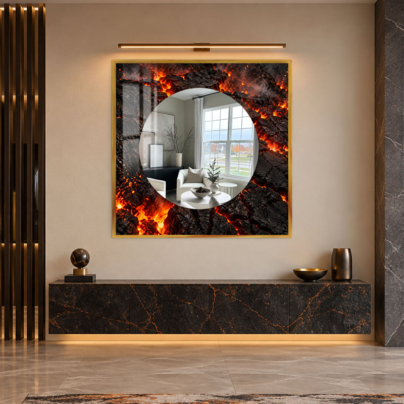 Molten Lava Glow with black frame