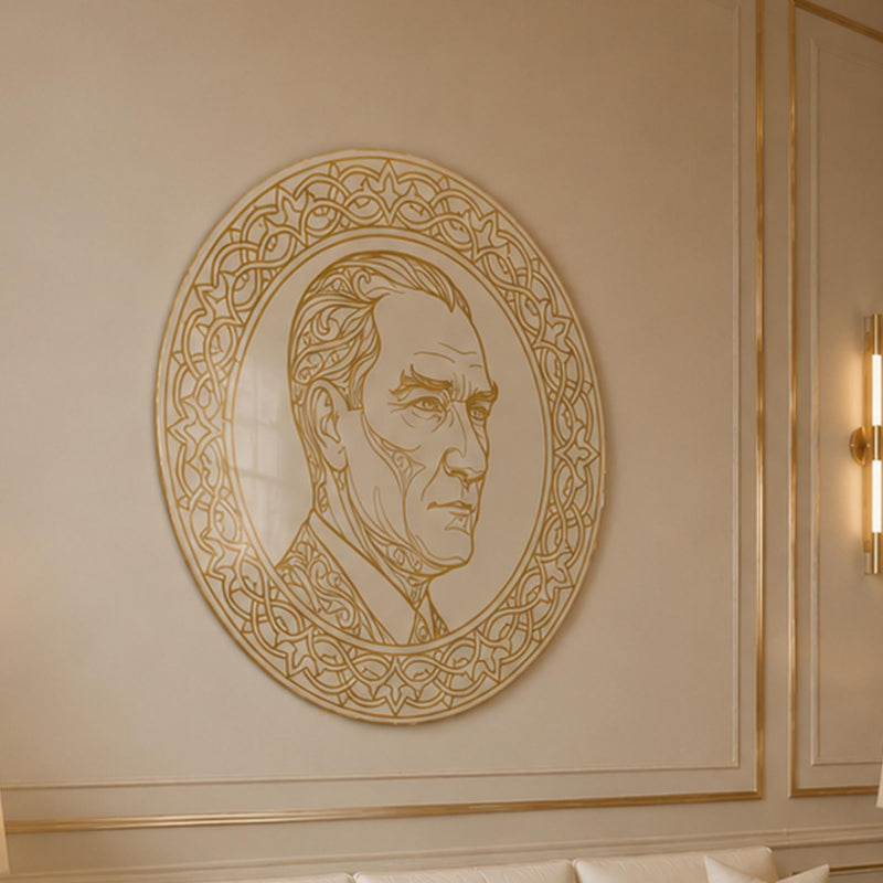 Golden Portrait Medallion lifestyle view
