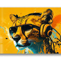 Artronauts Glass Print Dj Cheetah