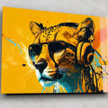 Artronauts Glass Print Dj Cheetah