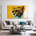 Artronauts Glass Print Dj Cheetah