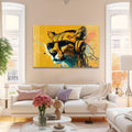 Artronauts Glass Print Dj Cheetah
