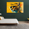 Artronauts Glass Print Dj Cheetah