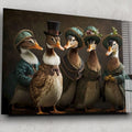 Artronauts Glass Print Duck Family
