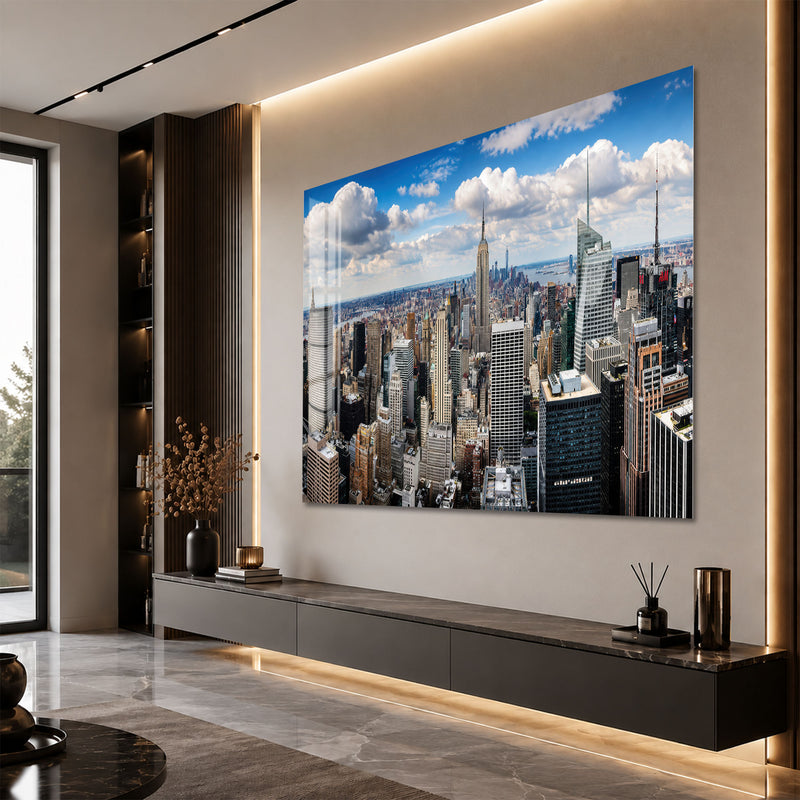 Manhattan Skyline Panorama angled lifestyle view