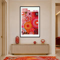 Kusama Radiant Circles with black frame