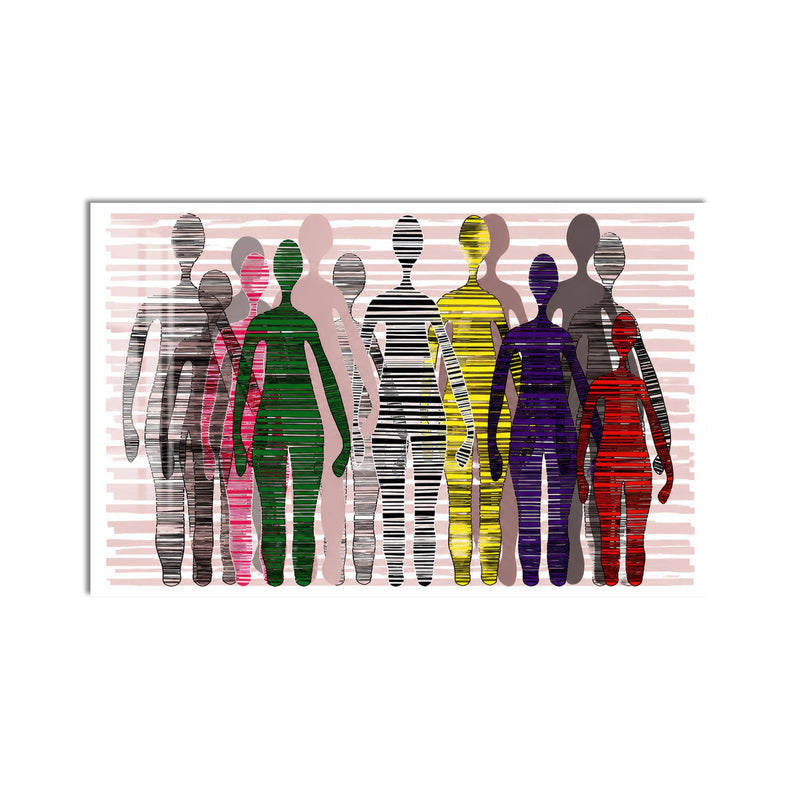 Crowd in Colour product shot on white background