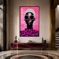 Artronauts Glass Print 12x18 cm | 4.7"x7.1" / Black Pink Crystal Diva Glass Wall Art