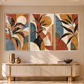 Earthy Botanical with silver frame