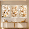 Ivory Blossom with silver frame