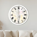 Pastel Marble Numerals with white frame